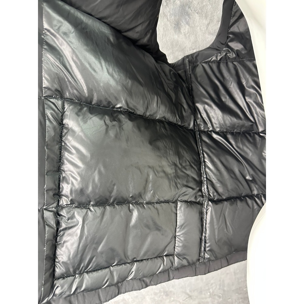 Lands End Men's Black Down Filled Snap Close Puffer Vest sz L (15597) - Picture 7 of 10